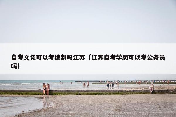 自考文凭可以考编制吗江苏（江苏自考学历可以考公务员吗）