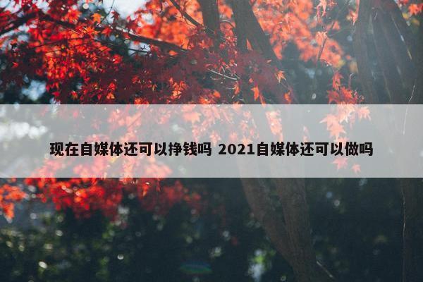 现在自媒体还可以挣钱吗 2021自媒体还可以做吗