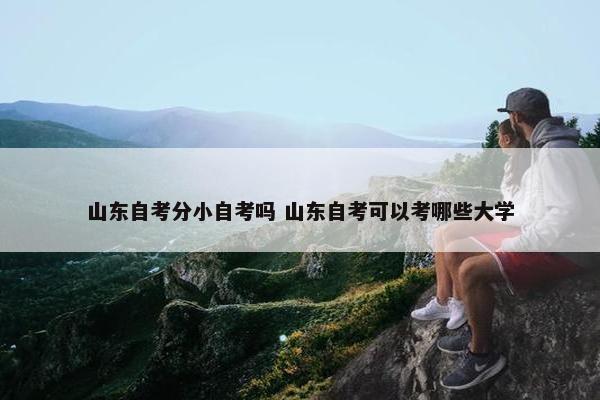 山东自考分小自考吗 山东自考可以考哪些大学