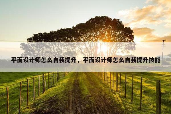 平面设计师怎么自我提升，平面设计师怎么自我提升技能