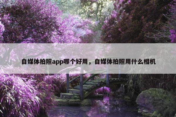 自媒体拍照app哪个好用，自媒体拍照用什么相机