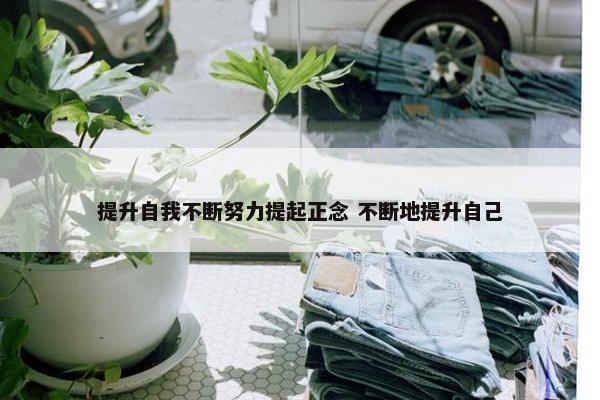 提升自我不断努力提起正念 不断地提升自己