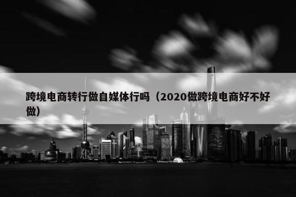 跨境电商转行做自媒体行吗（2020做跨境电商好不好做）