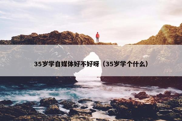 35岁学自媒体好不好呀（35岁学个什么）