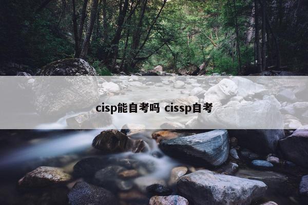 cisp能自考吗 cissp自考