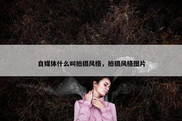 自媒体什么叫拍摄风格，拍摄风格图片