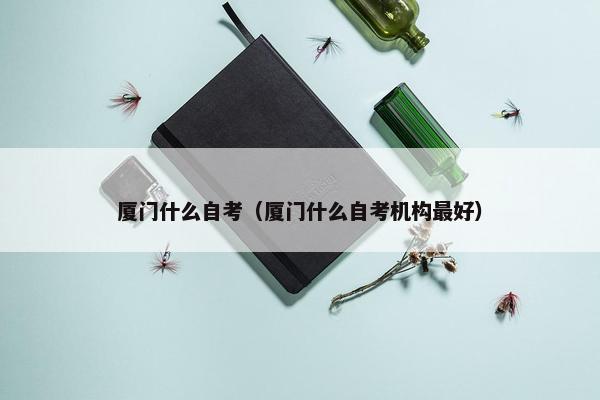 厦门什么自考（厦门什么自考机构最好）