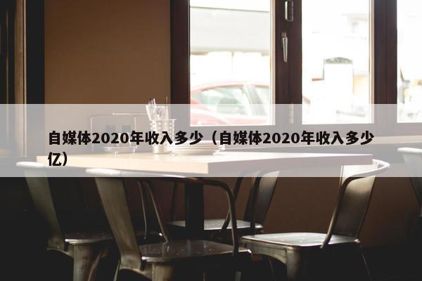 自媒体2020年收入多少（自媒体2020年收入多少亿）