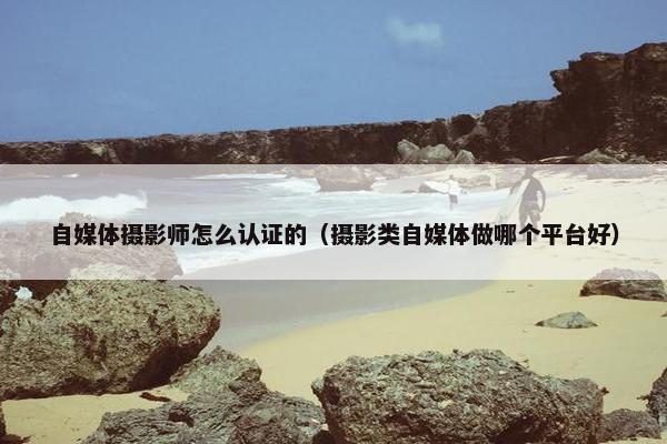 自媒体摄影师怎么认证的（摄影类自媒体做哪个平台好）