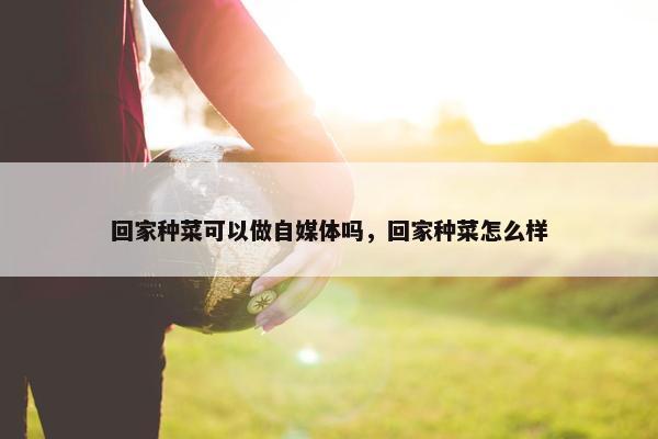 回家种菜可以做自媒体吗，回家种菜怎么样