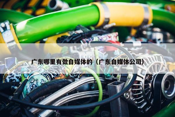 广东哪里有做自媒体的（广东自媒体公司）