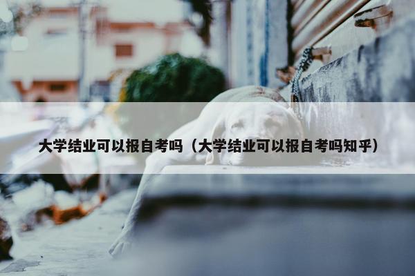 大学结业可以报自考吗（大学结业可以报自考吗知乎）