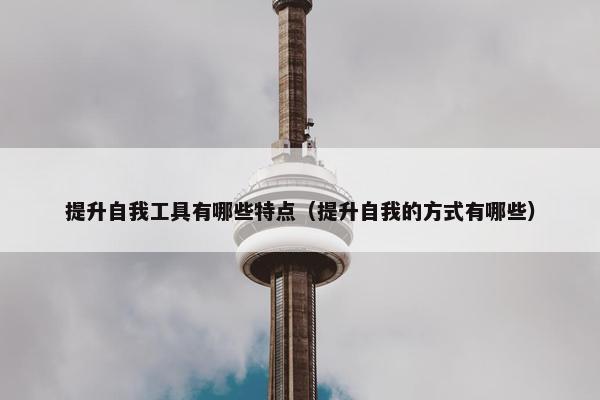 提升自我工具有哪些特点（提升自我的方式有哪些）