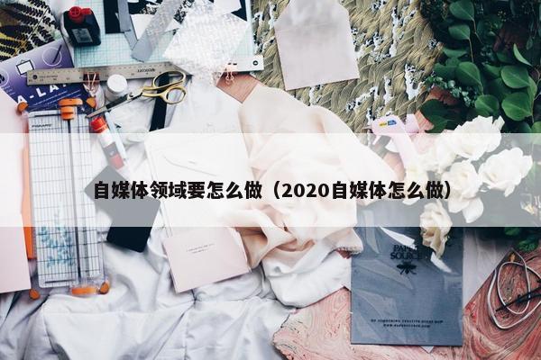 自媒体领域要怎么做（2020自媒体怎么做）