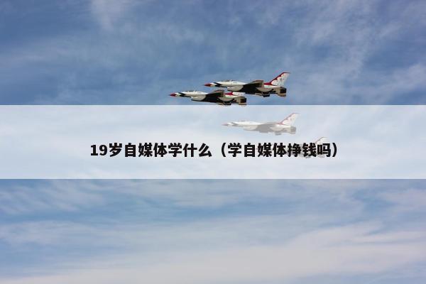 19岁自媒体学什么（学自媒体挣钱吗）