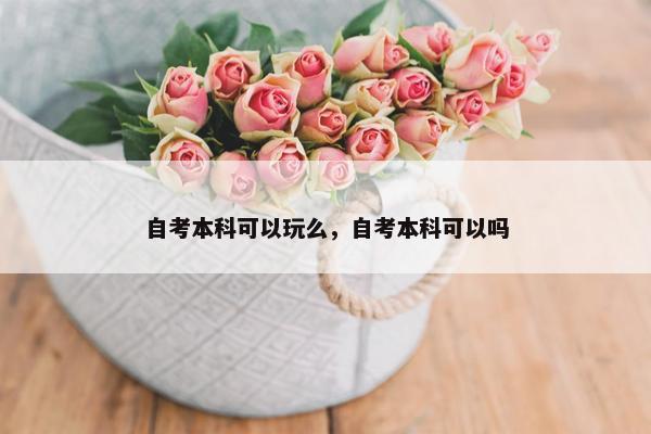 自考本科可以玩么，自考本科可以吗