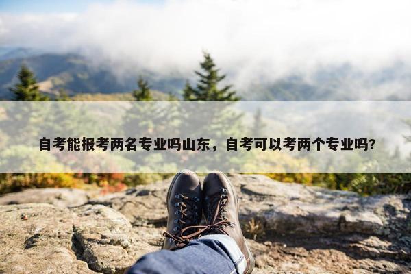 自考能报考两名专业吗山东，自考可以考两个专业吗?