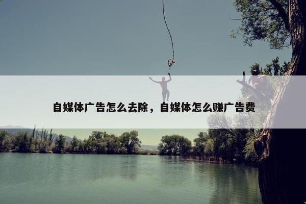 自媒体广告怎么去除，自媒体怎么赚广告费