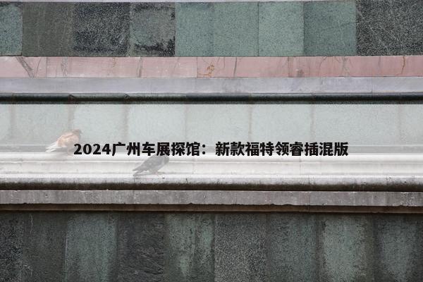 2024广州车展探馆：新款福特领睿插混版