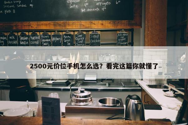 2500元价位手机怎么选？看完这篇你就懂了