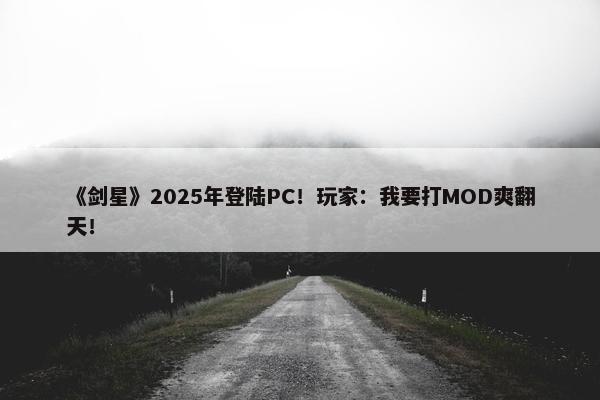 《剑星》2025年登陆PC！玩家：我要打MOD爽翻天！