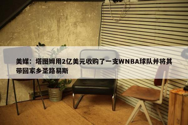 美媒：塔图姆用2亿美元收购了一支WNBA球队并将其带回家乡圣路易斯