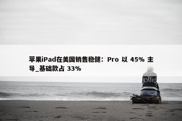 苹果iPad在美国销售稳健：Pro 以 45% 主导_基础款占 33%