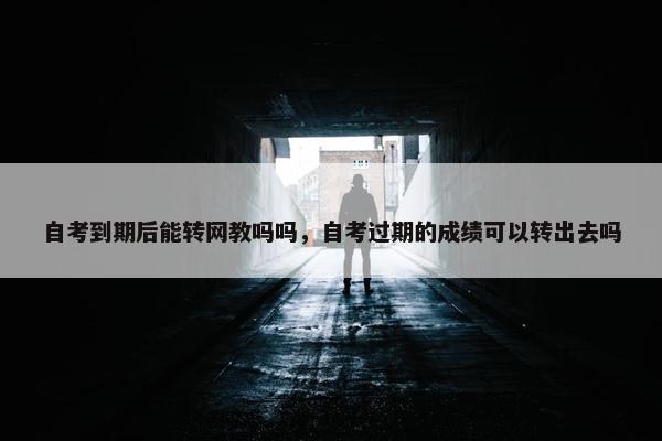 自考到期后能转网教吗吗，自考过期的成绩可以转出去吗