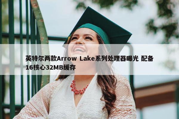 英特尔两款Arrow Lake系列处理器曝光 配备16核心32MB缓存