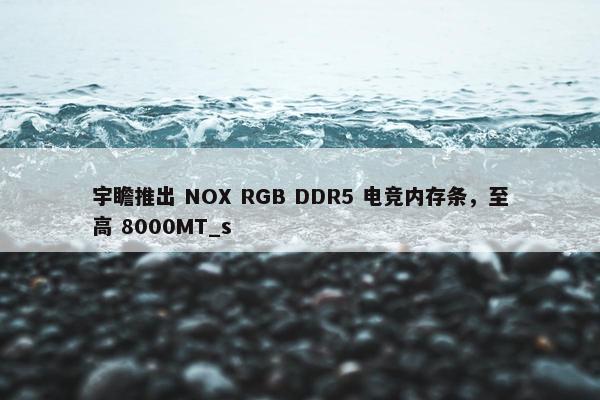 宇瞻推出 NOX RGB DDR5 电竞内存条，至高 8000MT_s