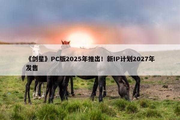 《剑星》PC版2025年推出！新IP计划2027年发售