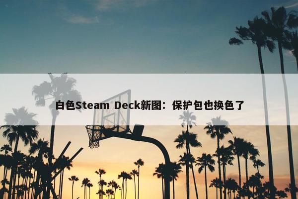 白色Steam Deck新图：保护包也换色了