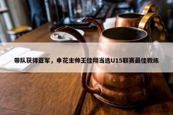 带队获得亚军，申花主帅王佳翔当选U15联赛最佳教练