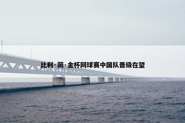 比利·简·金杯网球赛中国队晋级在望