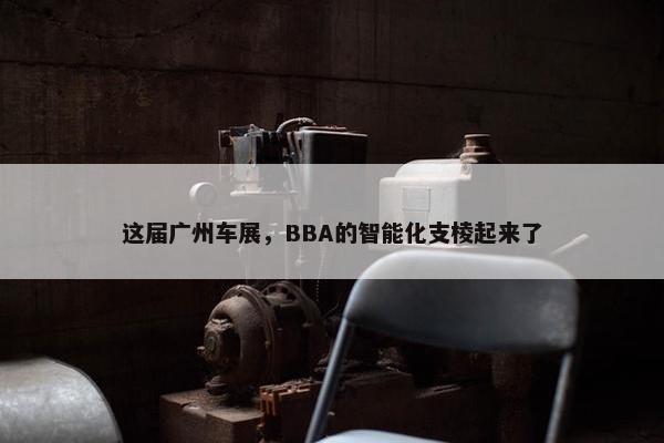 这届广州车展，BBA的智能化支棱起来了