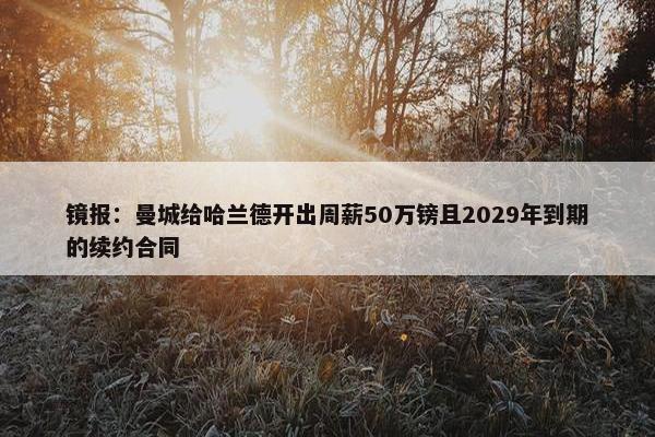 镜报：曼城给哈兰德开出周薪50万镑且2029年到期的续约合同