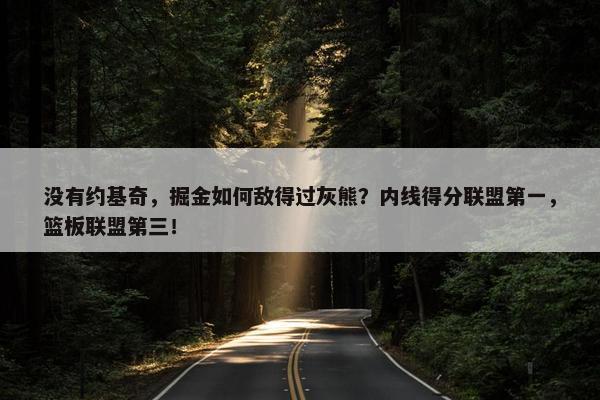 没有约基奇，掘金如何敌得过灰熊？内线得分联盟第一，篮板联盟第三！