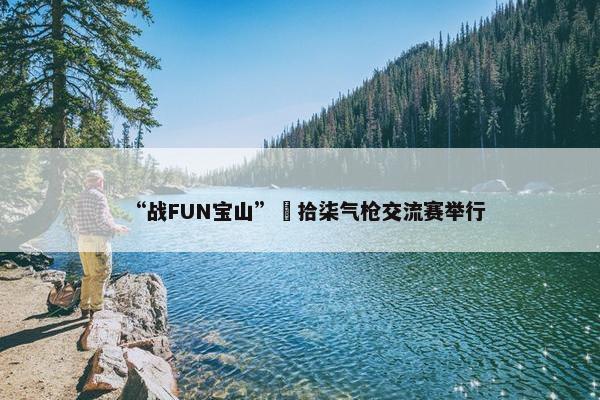 “战FUN宝山”極拾柒气枪交流赛举行