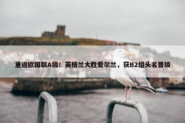 重返欧国联A级！英格兰大胜爱尔兰，获B2组头名晋级