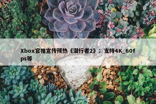 Xbox官推宣传预热《潜行者2》：支持4K_60fps等