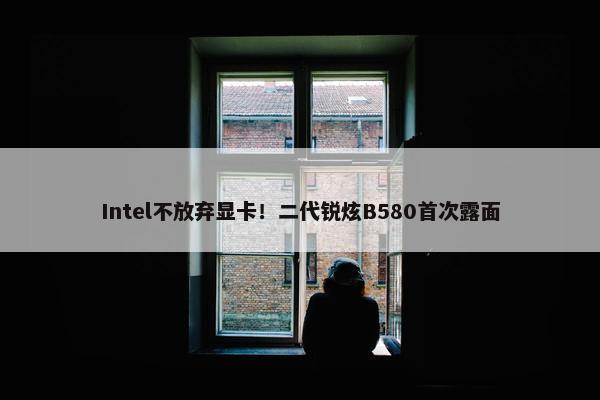 Intel不放弃显卡！二代锐炫B580首次露面