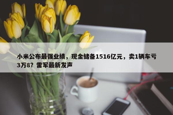 小米公布最强业绩，现金储备1516亿元，卖1辆车亏3万8？雷军最新发声