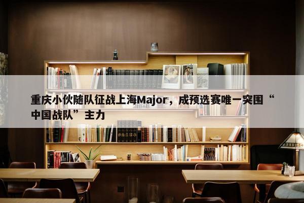 重庆小伙随队征战上海Major，成预选赛唯一突围“中国战队”主力