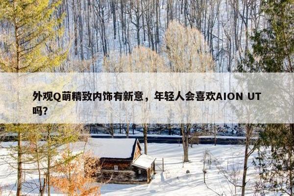 外观Q萌精致内饰有新意，年轻人会喜欢AION UT吗？