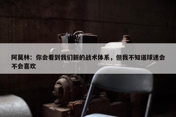 阿莫林：你会看到我们新的战术体系，但我不知道球迷会不会喜欢