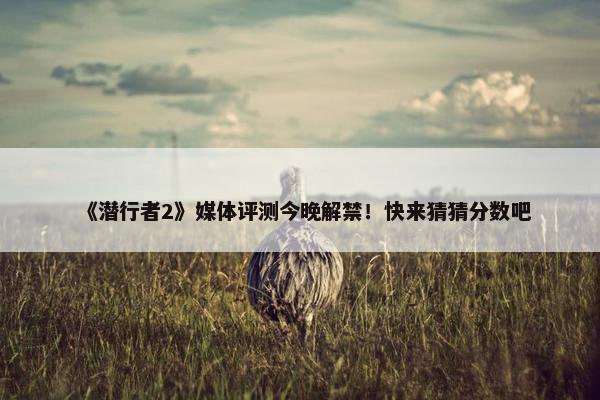 《潜行者2》媒体评测今晚解禁！快来猜猜分数吧