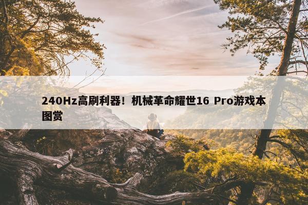 240Hz高刷利器！机械革命耀世16 Pro游戏本图赏