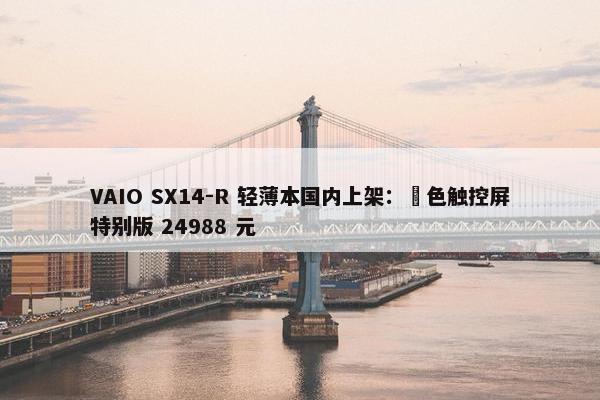 VAIO SX14-R 轻薄本国内上架：勝色触控屏特别版 24988 元