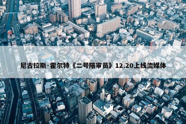 尼古拉斯·霍尔特《二号陪审员》12.20上线流媒体