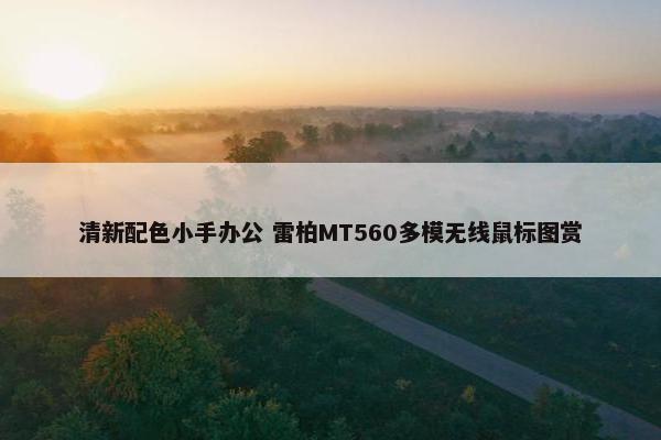 清新配色小手办公 雷柏MT560多模无线鼠标图赏